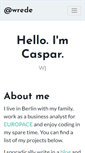 Mobile Screenshot of casparwre.de