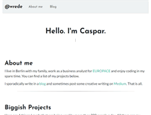 Tablet Screenshot of casparwre.de
